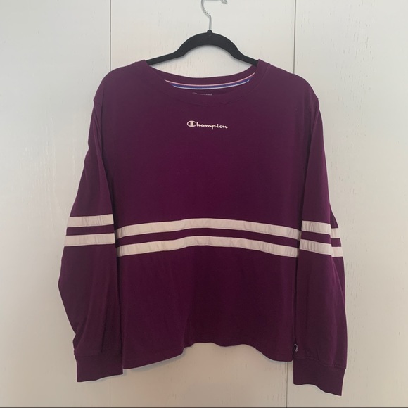 Champion Tops - Champion Cropped Longsleeve Tee